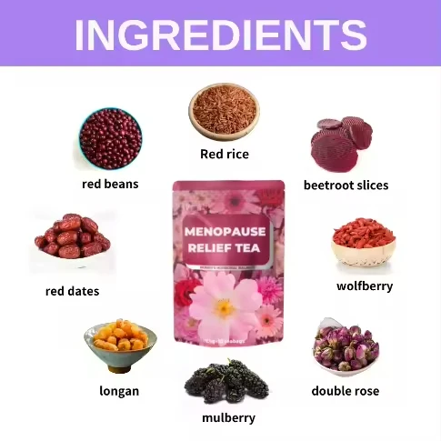 Private label menopause hot flashes regulate emotions tea women tea