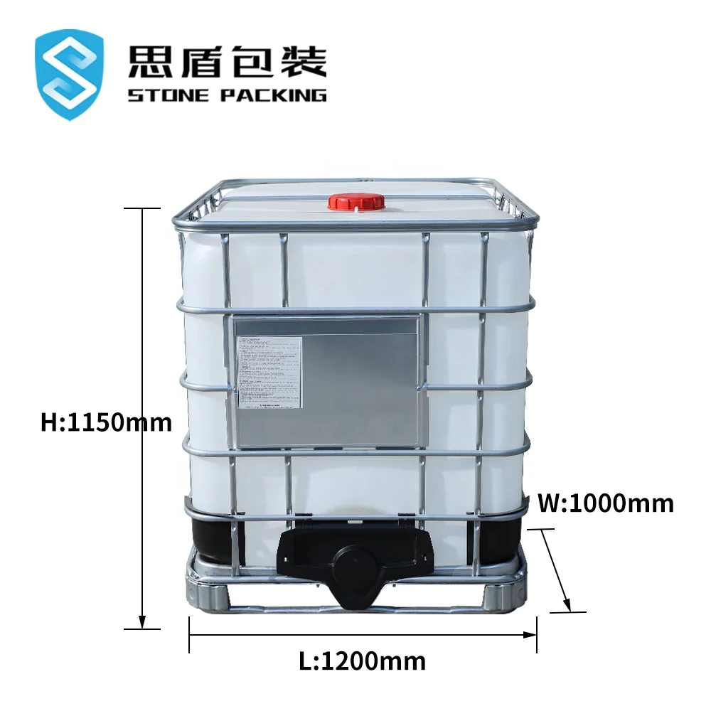  1000L IBC HDPE Химический бак сделанные по европейским стандартам с металлической рамкой 1 тонна подъемник пластиковая бочка контейнер для хранения