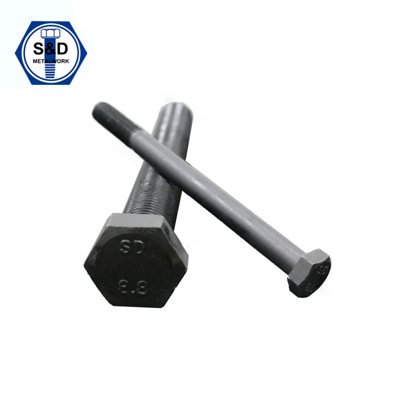 Nuts and bolts manufacturers din931-8.8 high strength bolts DIN931/DIN933