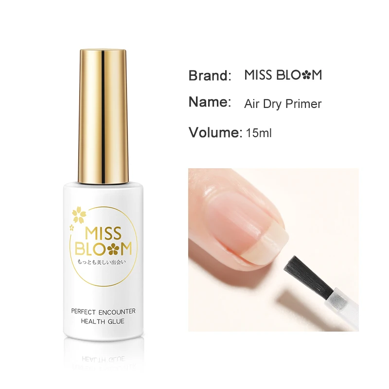 MISSBLOOM High Quality 15ml Nail Cleaner UV Gel Quick Dry Easy Soak Off PH Bond Dehydration Gel Polish For Nail Art