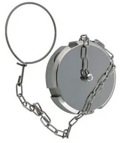 sanitary DIN/SMS/3A standard stainless steel 304  316L forged  blind nut with chain or without chanie