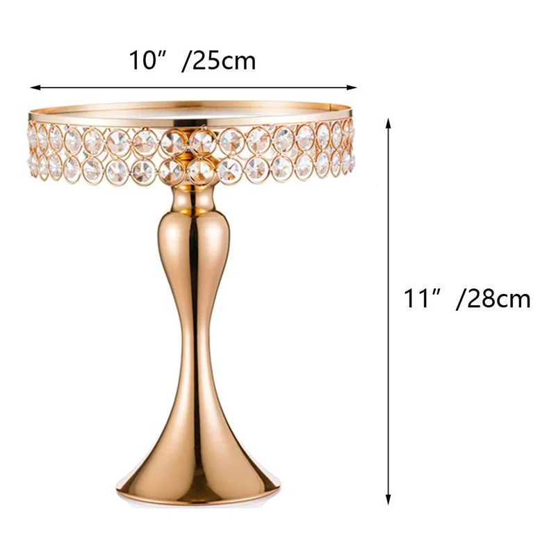 Wedding Crystal Decoration Table Dessert Stand Metal Cake Stand Set For Party Wedding Birthday Eco-friendly