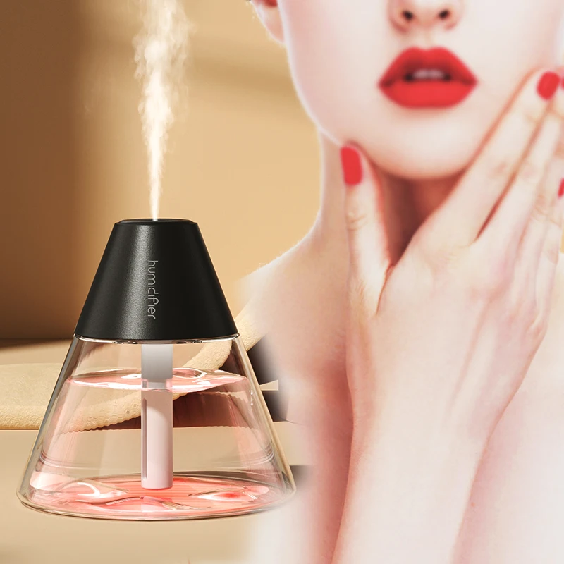 Cheap 260ml H20 Mist Usb Small Volcano Humidifiers Mini Gift Colorful Led lights Air Humidifier