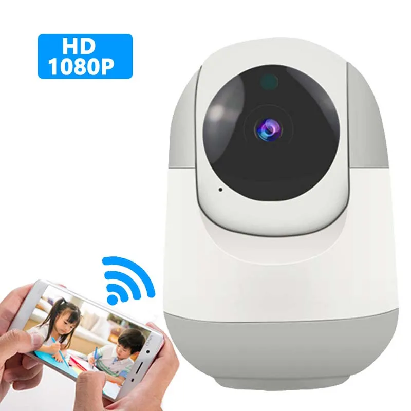  HD 1080P панорамная комнатная Беспроводная IP-камера безопасности с двухсторонним аудио для просмотра панорамирования зума ночного видения обнаружения
