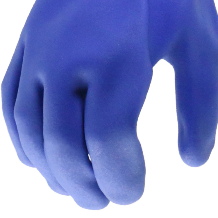 MaxiPact Chemical resistant sandy PVC waterproof gloves