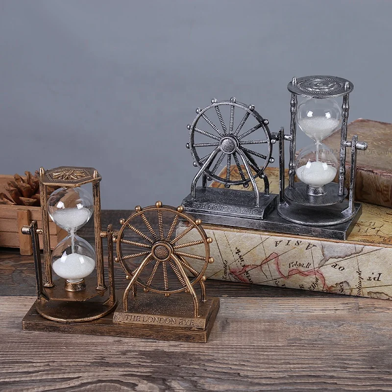 New Style Retro Ferris Wheel Hourglass Decoration Home Decoration Reverse Flowing Hourglass