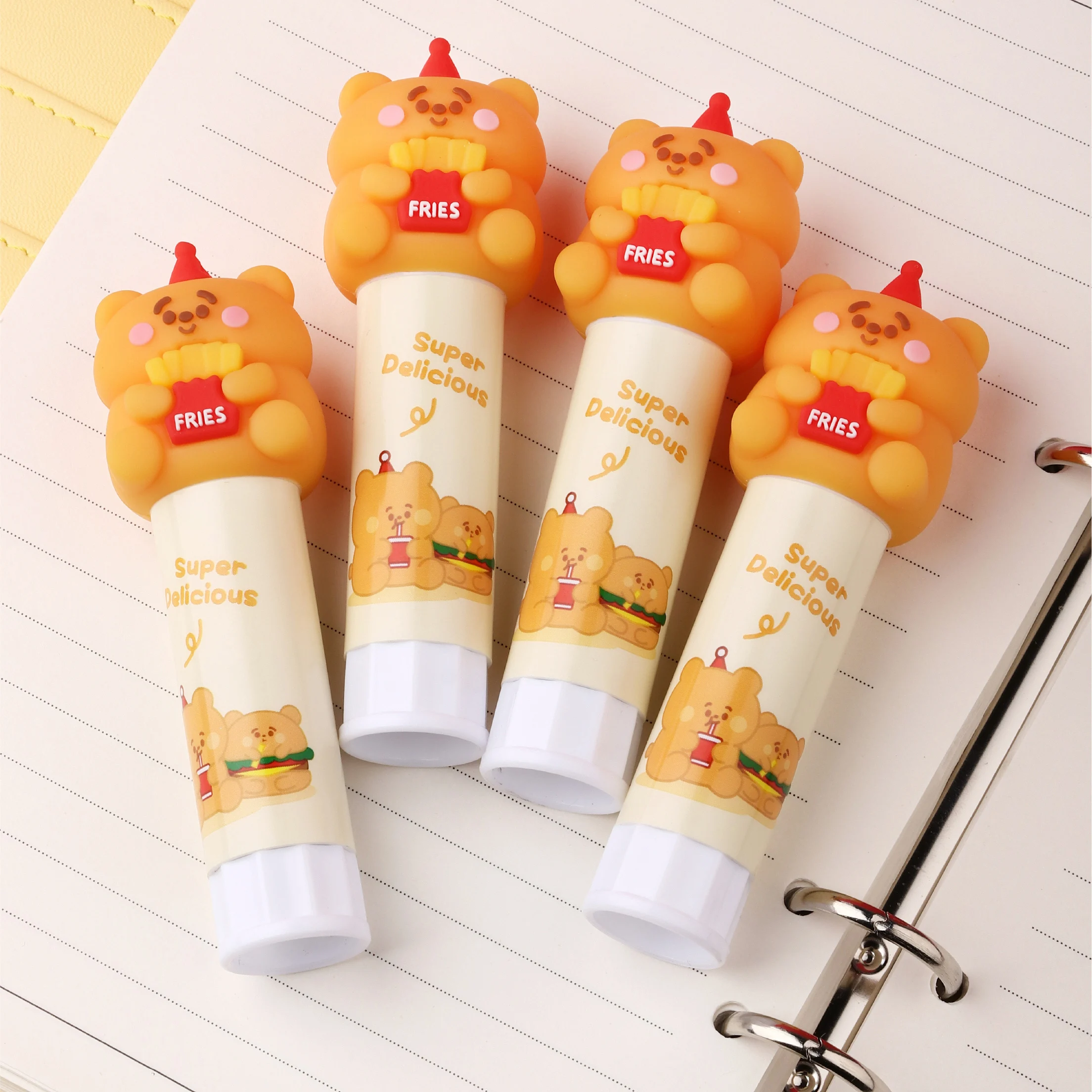 Solid Glue Sticks Cute School Supplies Clear Washable High Viscosity Solid, Cheap Price Animals Design Stick Glue