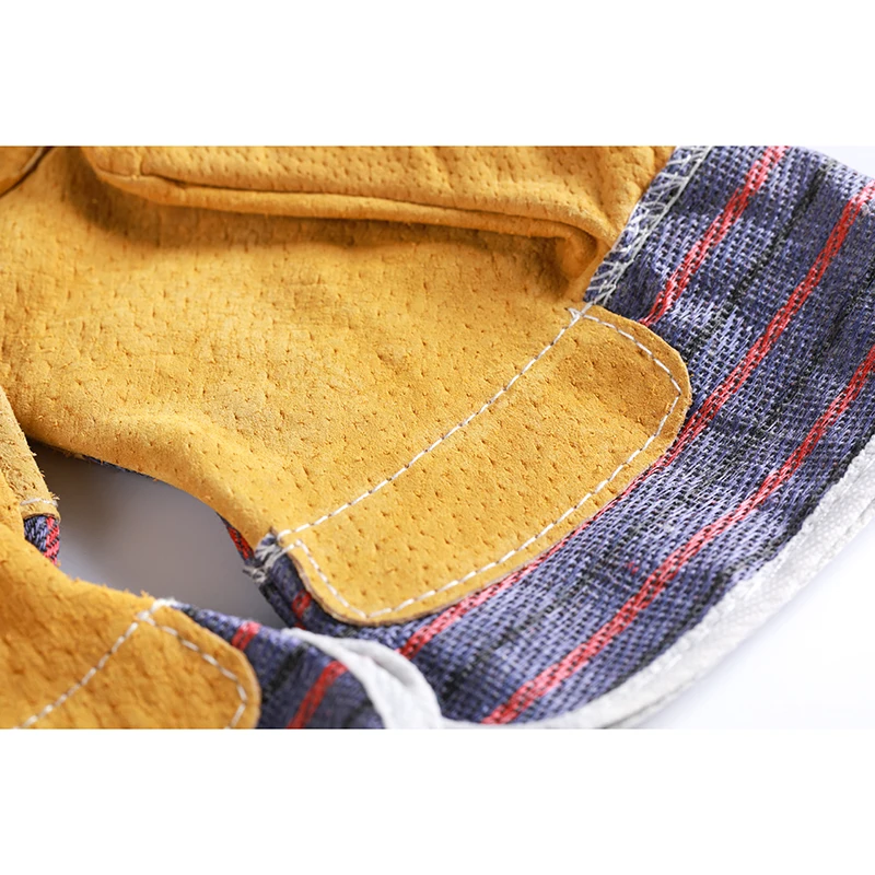 Sunland Wholesale Working Gloves Leather Safety Gloves Cow Split Leather Welding Gloves For Industrial