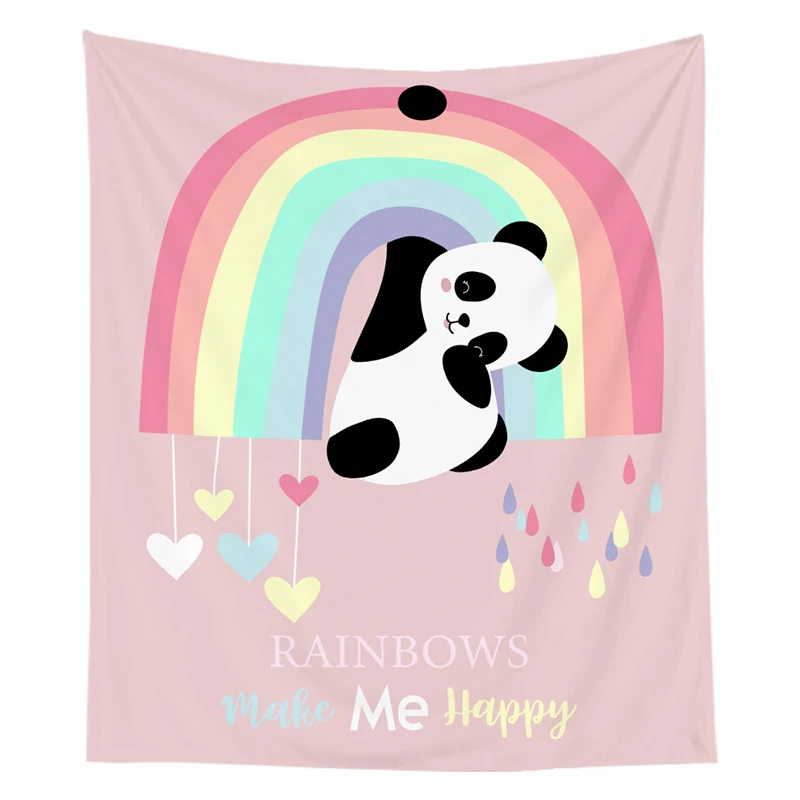 Simple New Ins Anime Tapestry for Bedroom Live Background Decoration Office Living Room Wall Hanging Tapestry