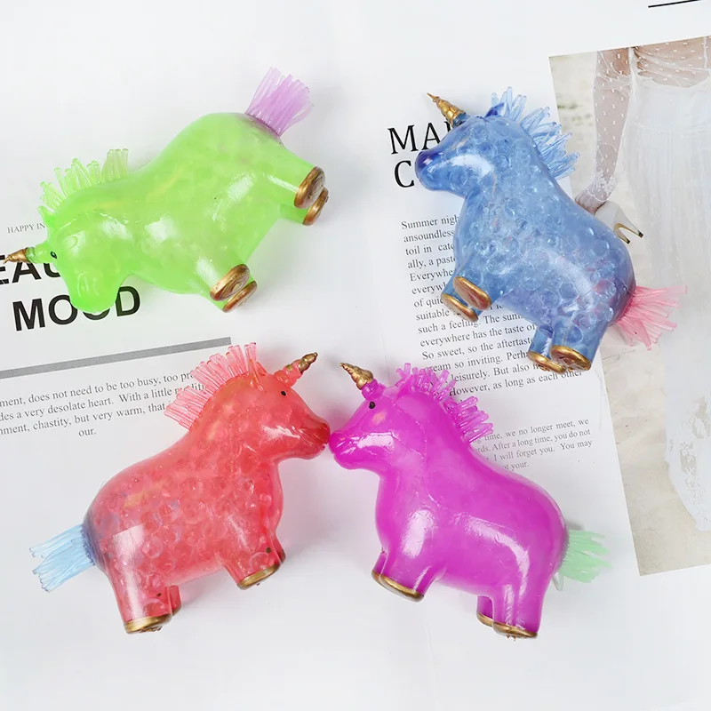 OEM Kids Squeezing Toy Animal Shaped Unicorn Orbeeze Stress Balls for Stress Relief