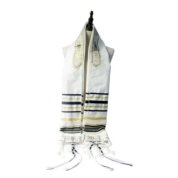 Customized Messianic New Covenant Prayer Shawl Tallit in Matching Bag Blue