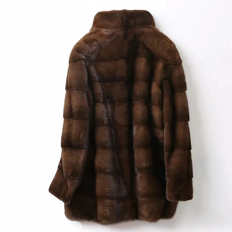 Europe  Denmark   Mink   fur  coat   Supper quality    winter  women   classic  real   Mink   fur  coat