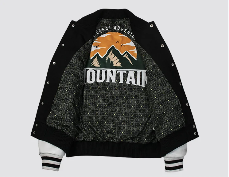 Varsity Bomber Jacket bj02 Back