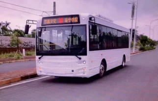 New Energy  Bus 20-25 seats road transport with Aluminum Alloy Chassis Heavy Duty  campus transport  AWD Drive