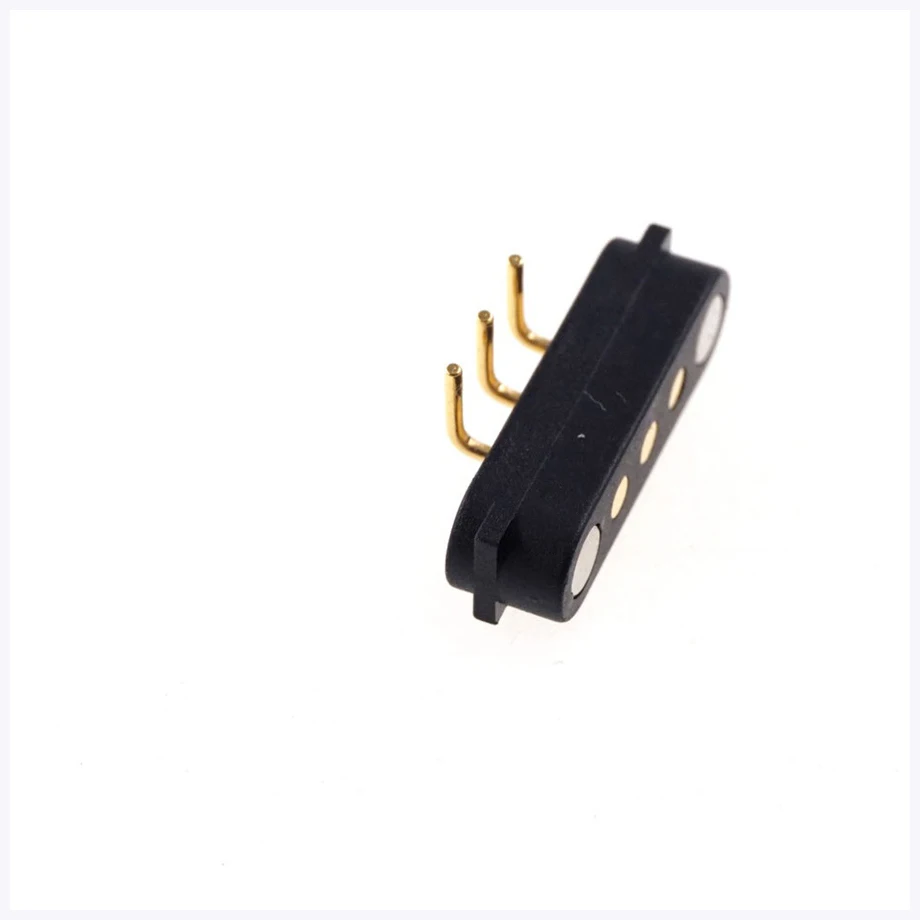 Wholesale 2.54mm Pitch Male and Female Magnetic Connector Strong Magnetic 3 Pin Right Angle Pogo Pin Connector