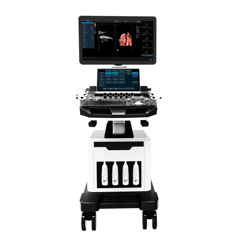 Trolley 5D Obstetrics doppler & color prices of ultrasound machine for pregnancy doppler system HD-live ultrasonido main unit