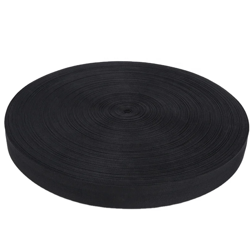Best Selling deep green PP pit webbing durable pp webbing strap webbing 25mm pp for shoulder bags