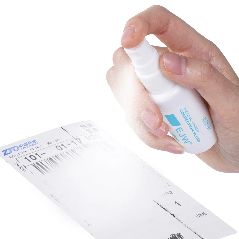OEM/ODM термобумага коррекция жидкости спрей 20 мл термальная бумага ластик защита конфиденциальности посылка
