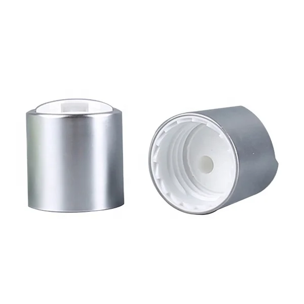 
high quality 20/410 24/410 silver gold disc top cap aluminum press cap manufacturer 