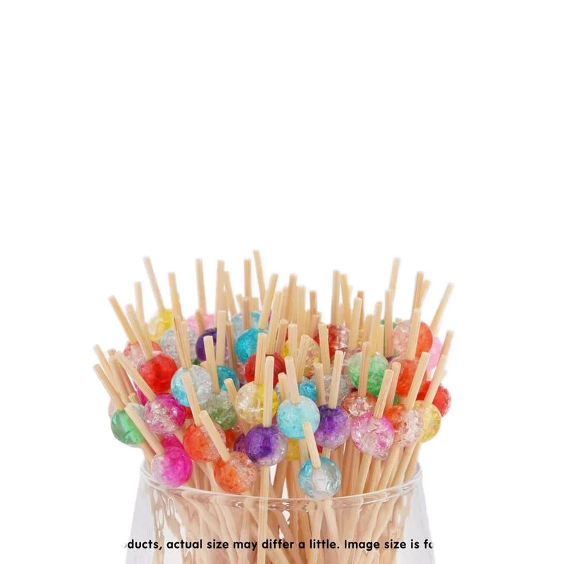 Hot Sale Customization Factory Direct Creativity Cocktail Party Toothpick Flag Pick Christmas Eco-friendly Flat Food Toothpick