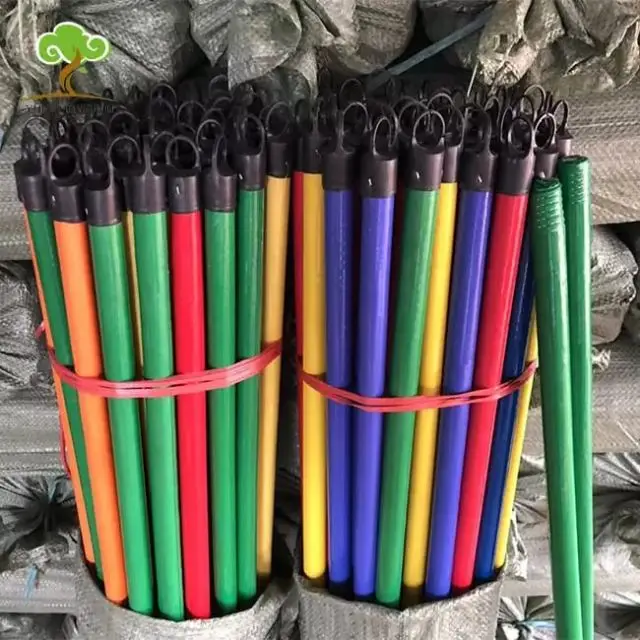 Guangxi дешевая цена с пластиковым покрытием деревянная ручка для метлы деревянные
