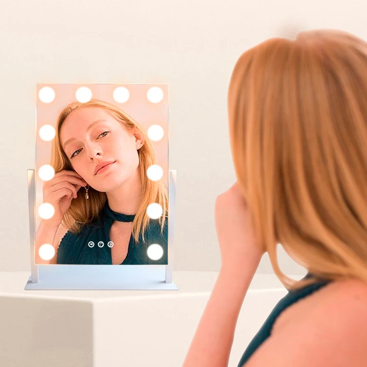 Hollywood Style Dimmable LED 12 Bulbs Bathroom Lighting Vanity Makeup Mirror