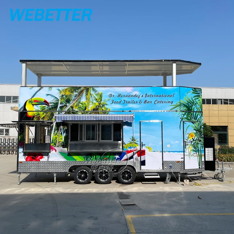 WEBETTER Pizza Foodtruck Concession Catering Trailer Beer Truck Bakery 2 Story Mobile Bar Trailer Food Caravan For Sale