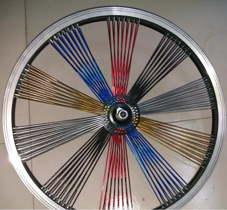 Customized GR5/TC4 Titanium Alloy Spoke and nipples,Bicycle Ring Modified Spoke Colourable