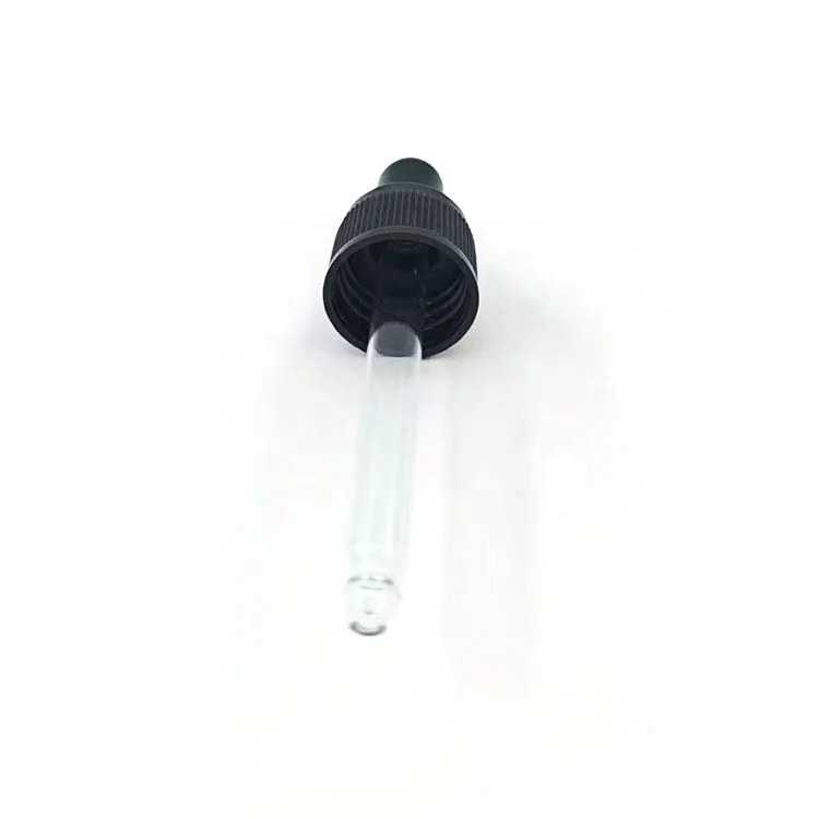 black glass custom oil dropper kit pipette child proof 40 ml luxury glass graduated dropper pipettes plastic cap for bottles