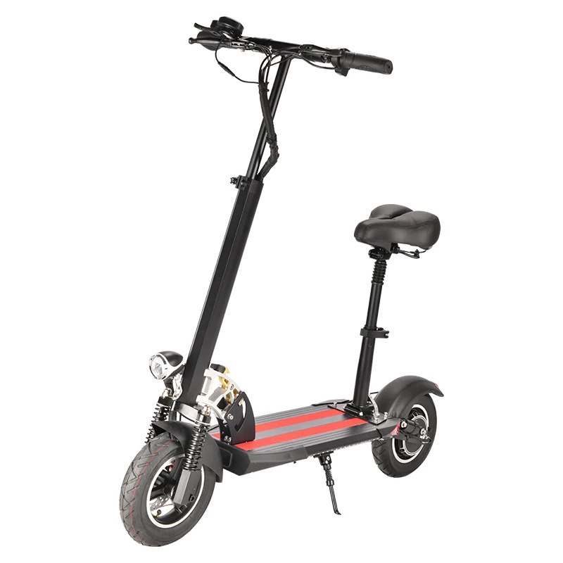 Wholesale 2022 800w 40km/h e-scooter Fold 10-inch 2 Wheel Fat Tire Electric Scooter