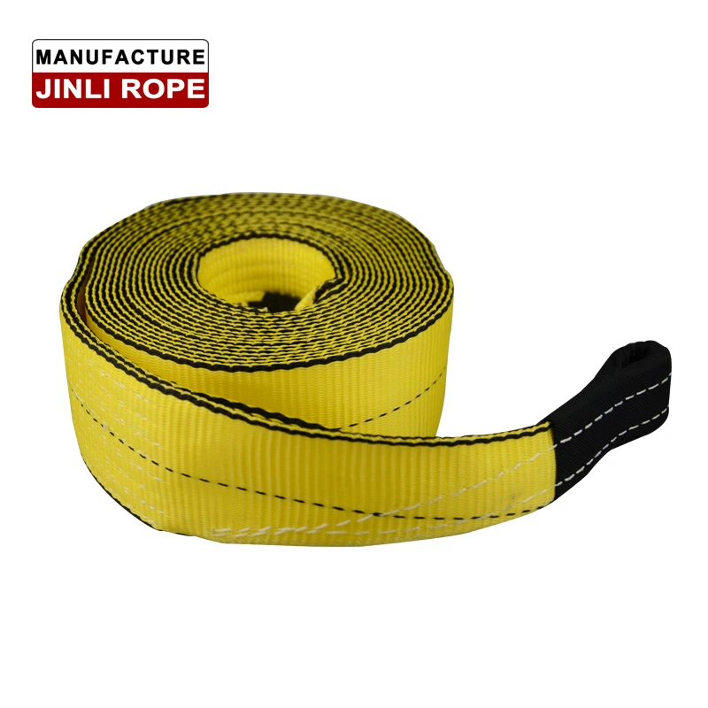 (Ремешок JINLI) изготовленный на заказ высокопрочный полиэфирный буксировочный ремень, eye & eye