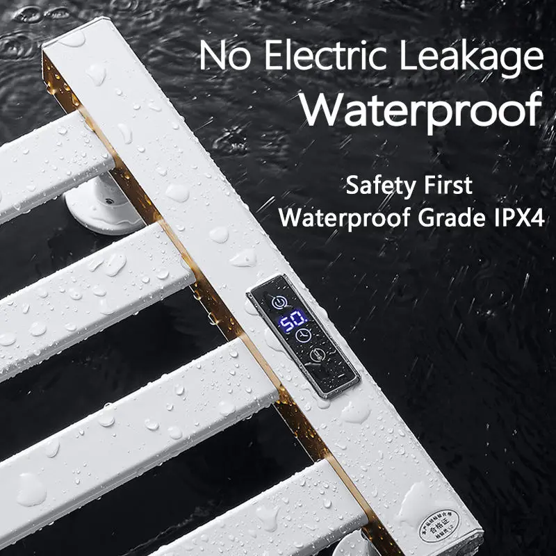 110V-220V CN/EU/US/AU/UK/Brazil Standard Towel Heated Dryer, Smart WiFi Electric Heating Towel Rack