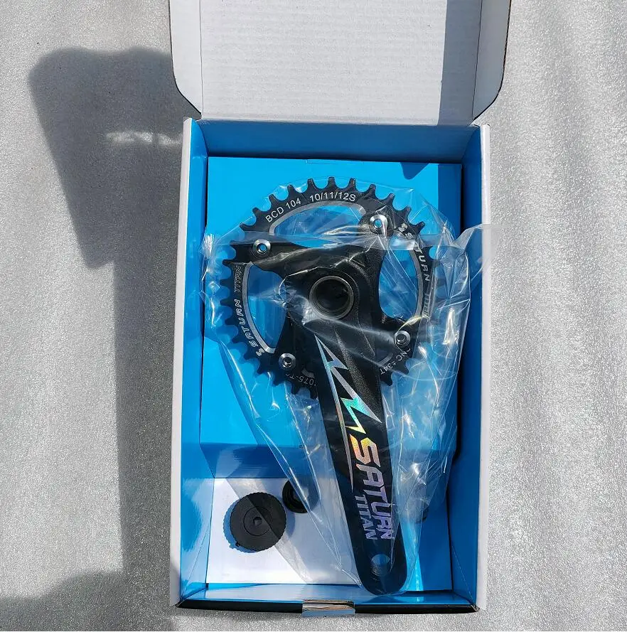 MTB горный велосипед седло полые Железный сплав алюминиевый бейджик в форме 6061 mtb 10/11/12sp диаметра окружности болтов и звездочка для велосипеда из алюминиевого сплава отрицательные положительные 34T BCD 104