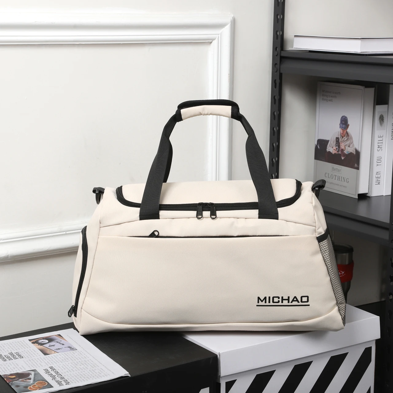 China supplied gym body Portable building lady Men nylon durable sports fitness bag