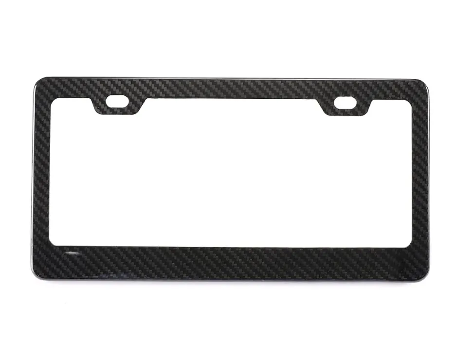 3K Forged Carbon Fiber Luxury molded License Plate Frames for cars