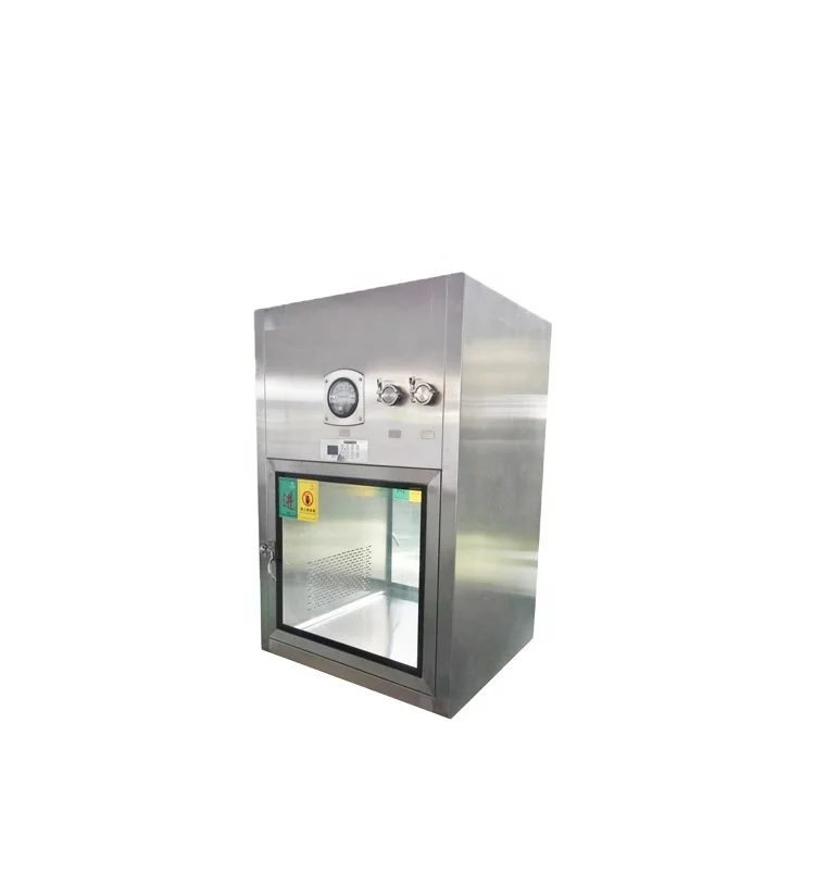 Gmp Cleanroom laminar air flow Dynamic Transfer Hatch Pass Box Air Shower Pass Box for lab