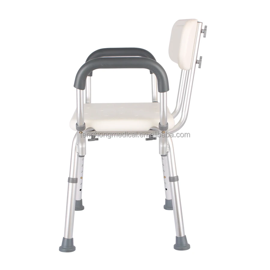 Heavy duty 300lbs capacity aluminum welded frame medical bathroom bath seat shower chair for disabled