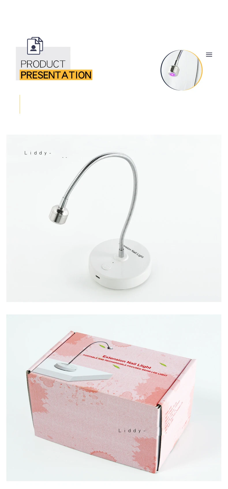 wholesale Flexible Soft gel Tips Mini Uv Gel Curing Light  nail dryer One Finger Flash Cure Nail Lamp