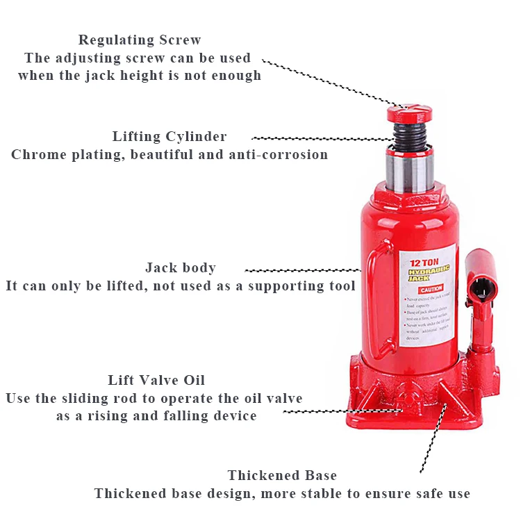 Wholesale  Hydraulic Press Jacks 12 Ton Hydraulic Jacks Bottle Jack