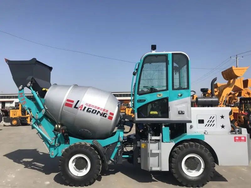 Laigong Diesel self loading mobile concrete mixer trucks