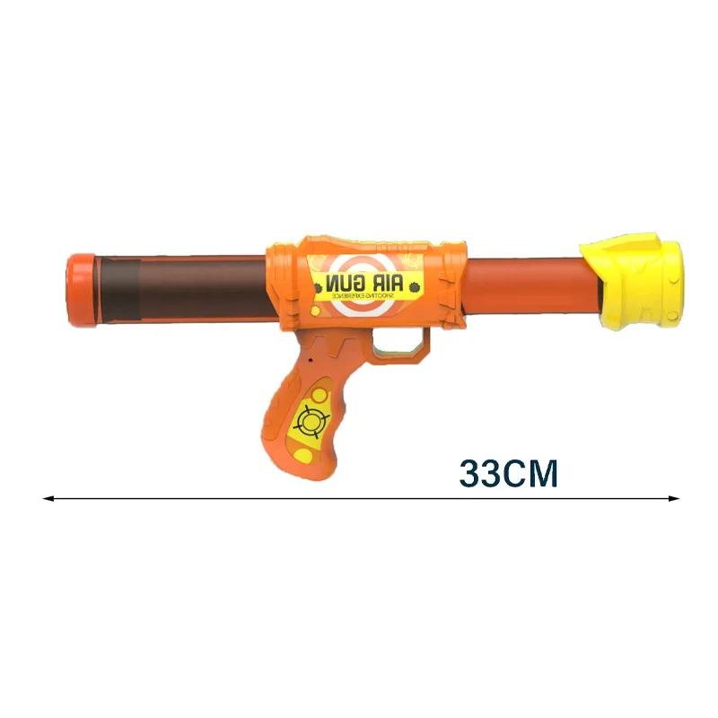 Newest toy gun air power plastic shooting game toy gun hot sale for boy air power gun with 12pcs*eva bullet balls