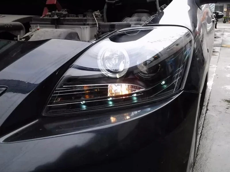 Car headlight fit for Toyota Vios 2008-2012 headlights LED angel eyes LED running lights turn signal car exterior accessories