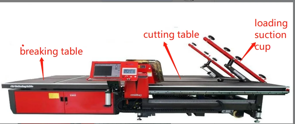 Manling CNC glass cutting machine mirror cutter automatic 360 degree movable glass processing machinery