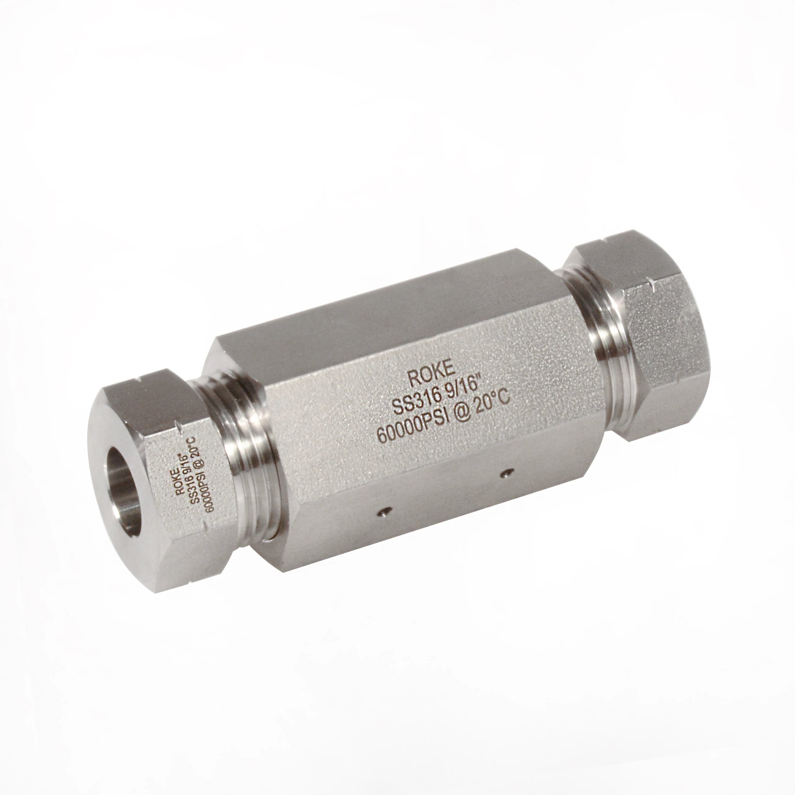 Stainless steel SS316 Ultrahigh Pressure Super High Pressure Coupling 60000psi 9/16 Inch 4138bar Hydraulic Fitting