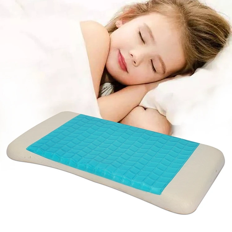 Wholesale Super Soft Custom Bone Shaped Orthopedic Children Sleeping Molded Bedding Memory Foam Pillow with Cool Gel Pad