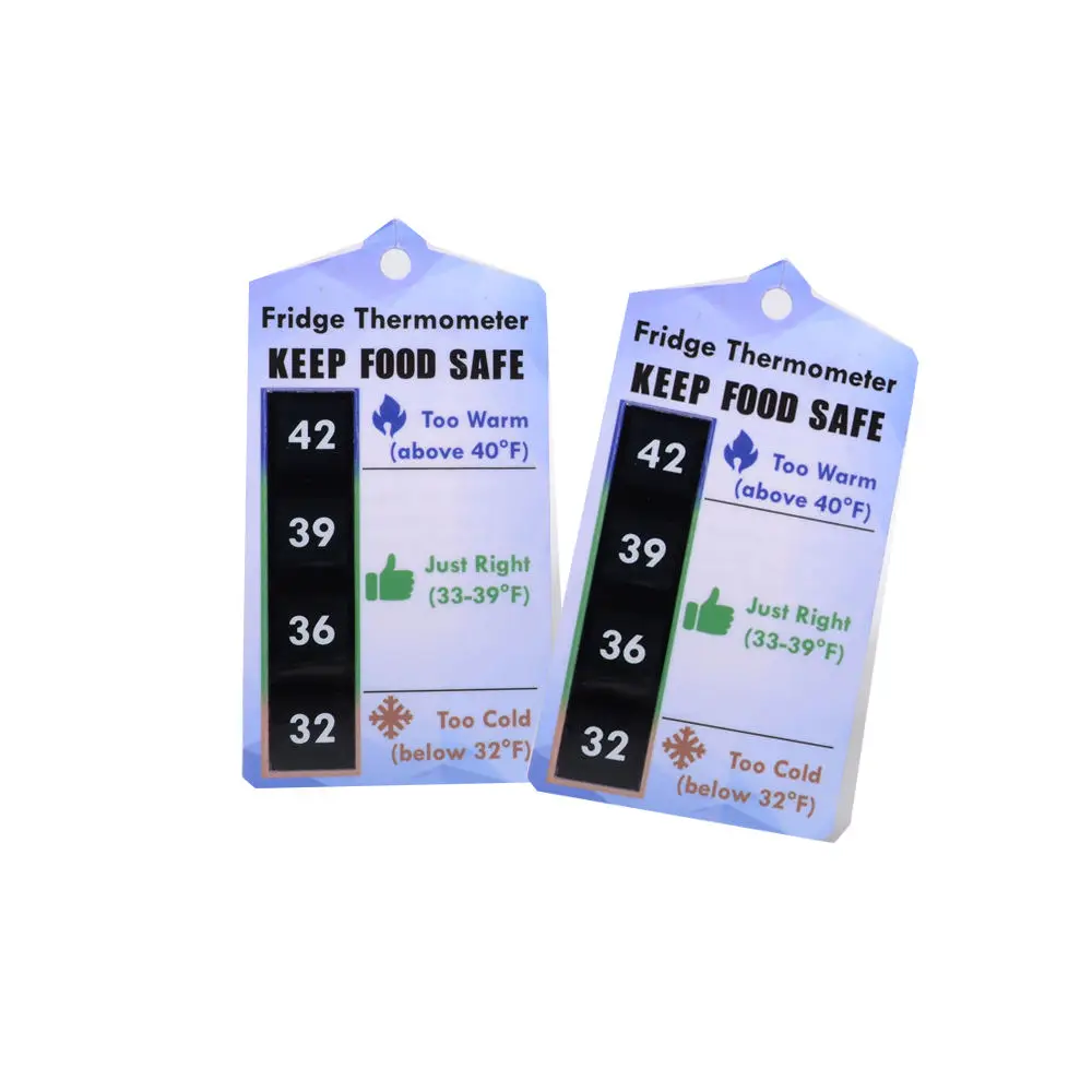 High Quality Household Cartoon Card Lcd Hanging Refrigerator Thermometer Card Digital Room Thermometer