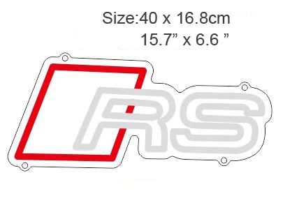 5V USB Powered Brightness Adjustable RS Custom Car logo Neon Sign with USB Dimmer for Garage 4S Store Decoration