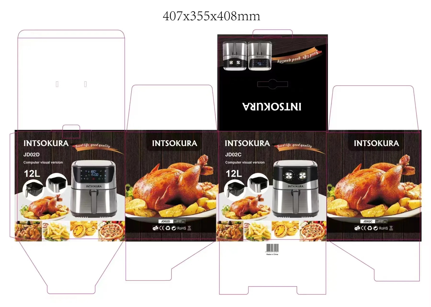 Wholesale Non-stick Cooking Air Fryers with time and temperature Smart Control Oil Free Air Fryer