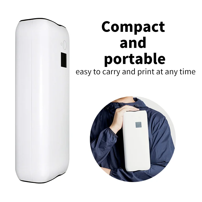 210mm chargeable a4 small thermal printer machine