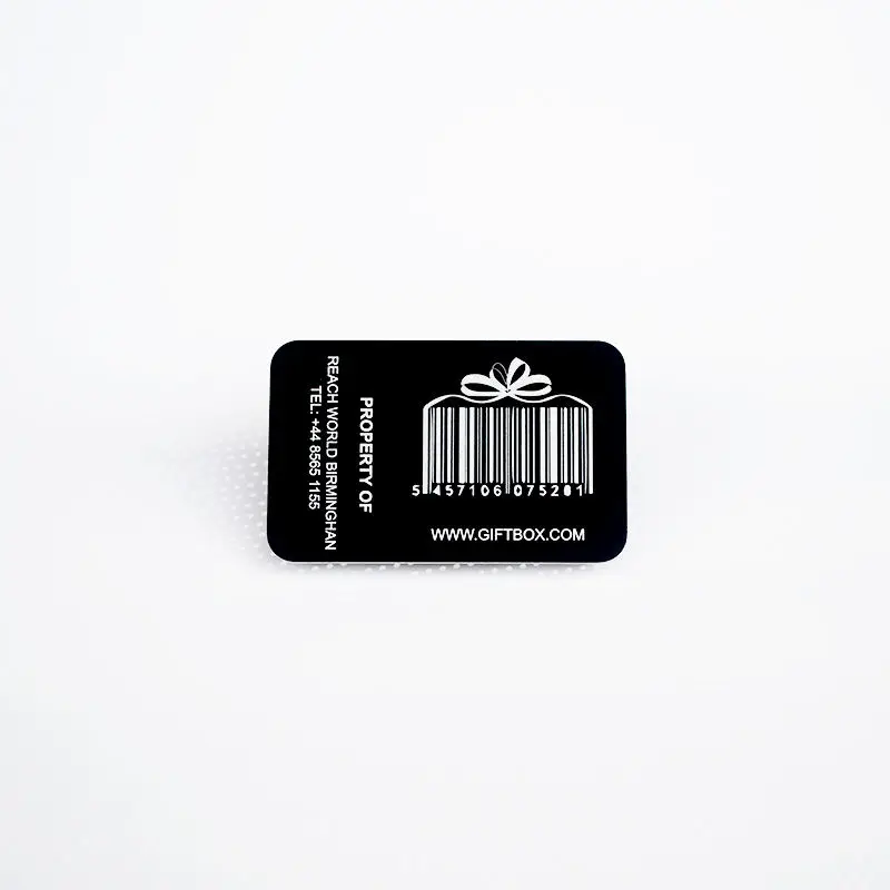 Custom Brand Logo Aluminum Adhesive Sticker Asset Metal Label Bar Code Serial Number Tags